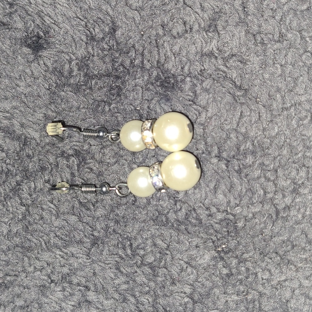 Faux Pearl Earrings